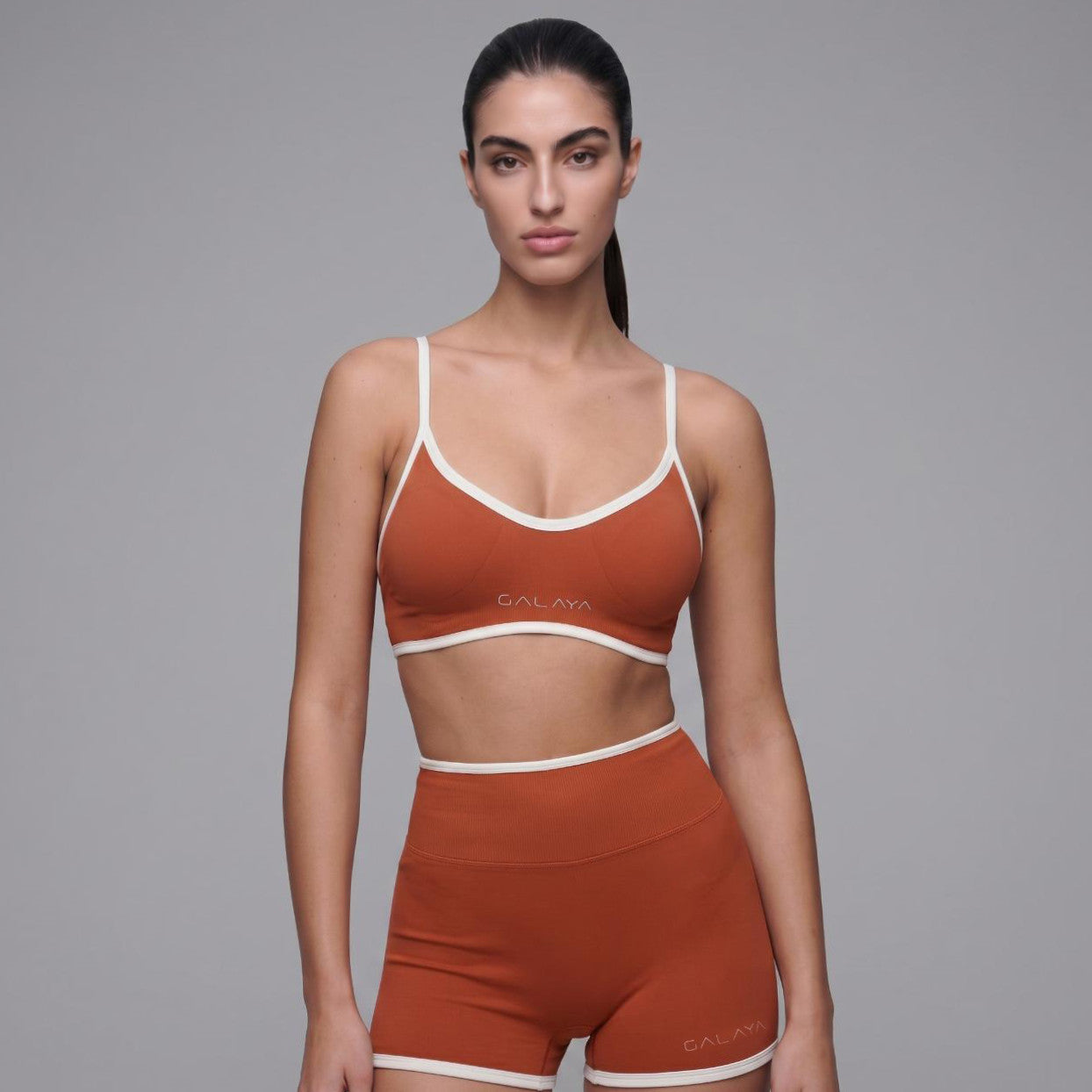 ELECTRA — Brassière de Sport — Orange — Galaya Paris