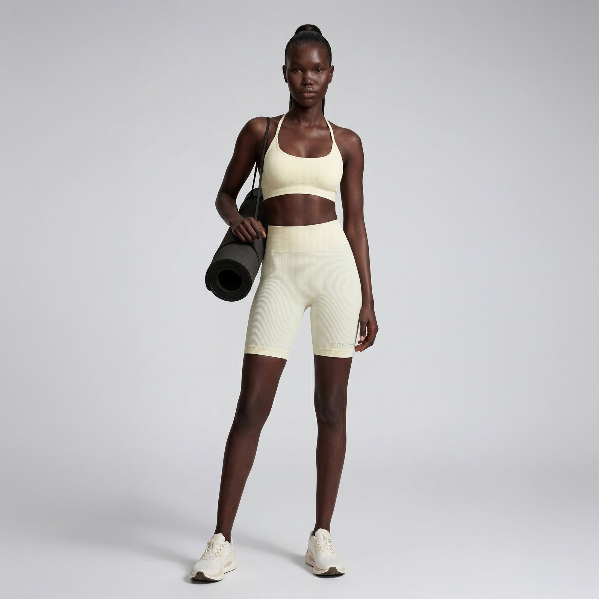 MAIA — Brassière de Sport — Beige — Galaya Paris