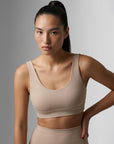 NASHIRA — Brassière de Sport — Sable — Galaya Paris