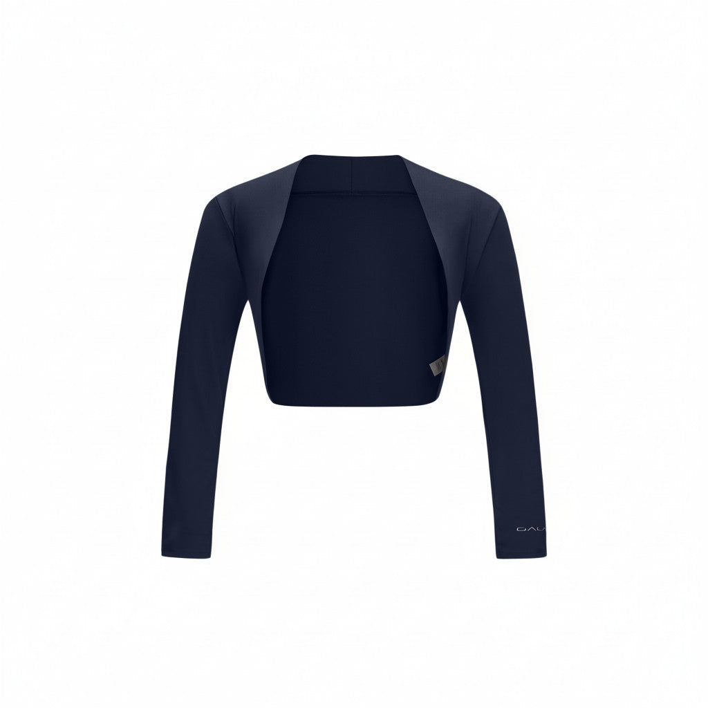 TARA — Top Cropped Manches Longues — Bleu marine — Galaya Paris