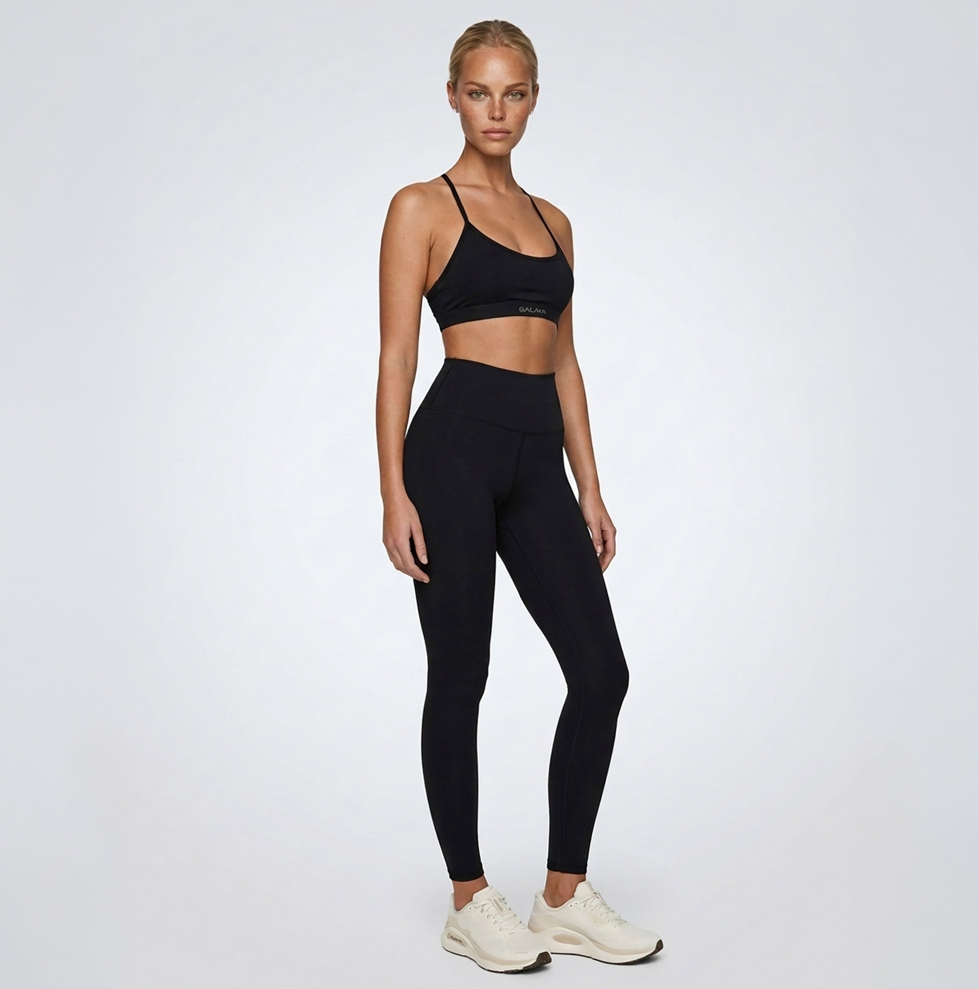 ZANIA — Legging 7/8 Taille Haute — Noir — Galaya Paris